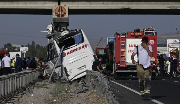 Ankara'da otobüs faciası