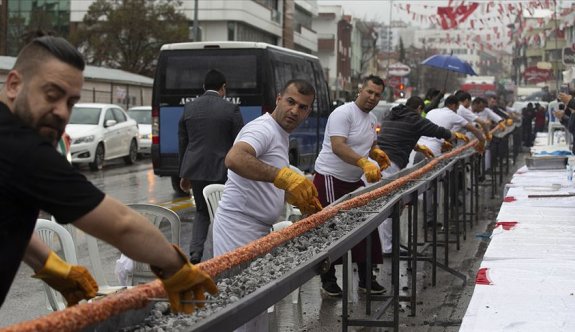 Gaziantep'te "dünyanın en uzun kebabı" için rekor denemesi yapılacak