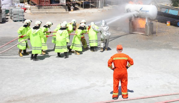 İntergaz’dan Sanayi Odası'nda yangın eğitimi ve tatbikatı