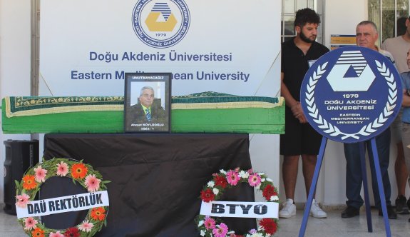 DAÜ’de vefat eden Ahmet Köylüoğlu için tören düzenlendi