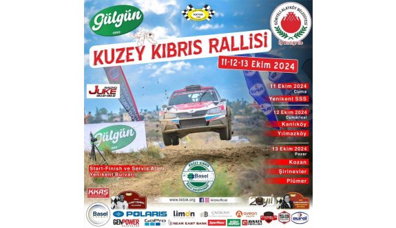 Kuzey Kıbrıs Rallisi 11-12-13 Ekim’de yapılacak