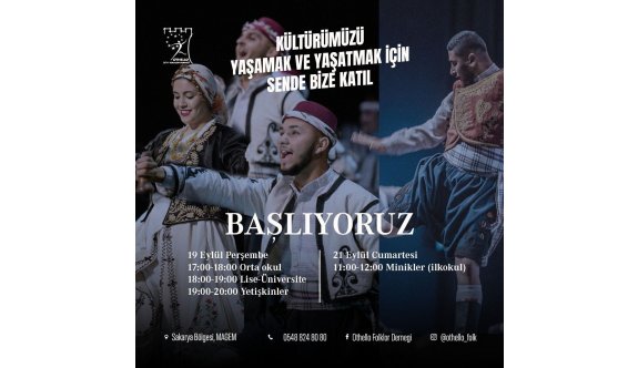 Othello Folklör Derneği yeni kayıtlar başladı