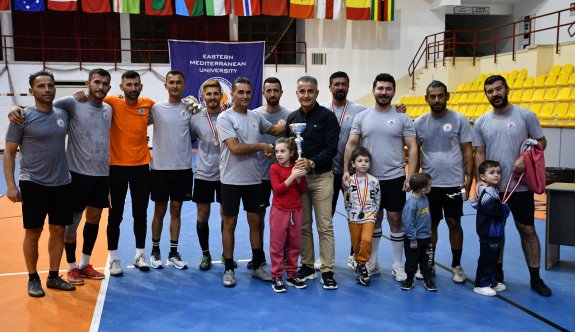 DAÜ’de gerçekleştirilen Futsal turnuvasının şampiyonu Gazimağusa Belediyesi